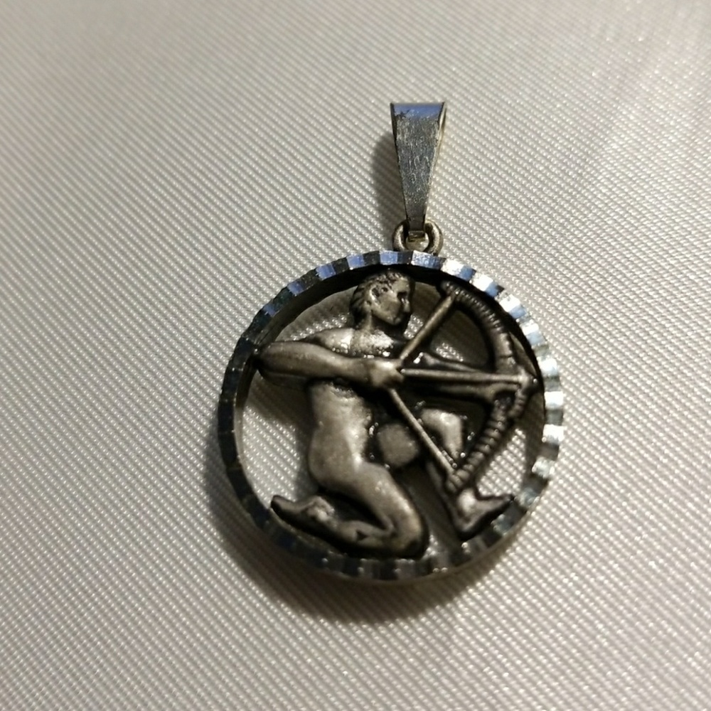 Silver Archer Hunter pendant